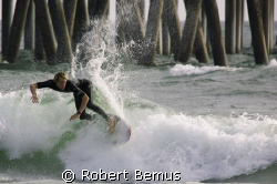 Backdrops...intentional slow shutter...Huntington Beach P... by Robert Bemus 